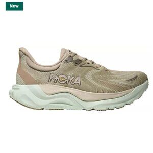 Women's HOKA Arahi 8 Running Shoes, Beige/Grey